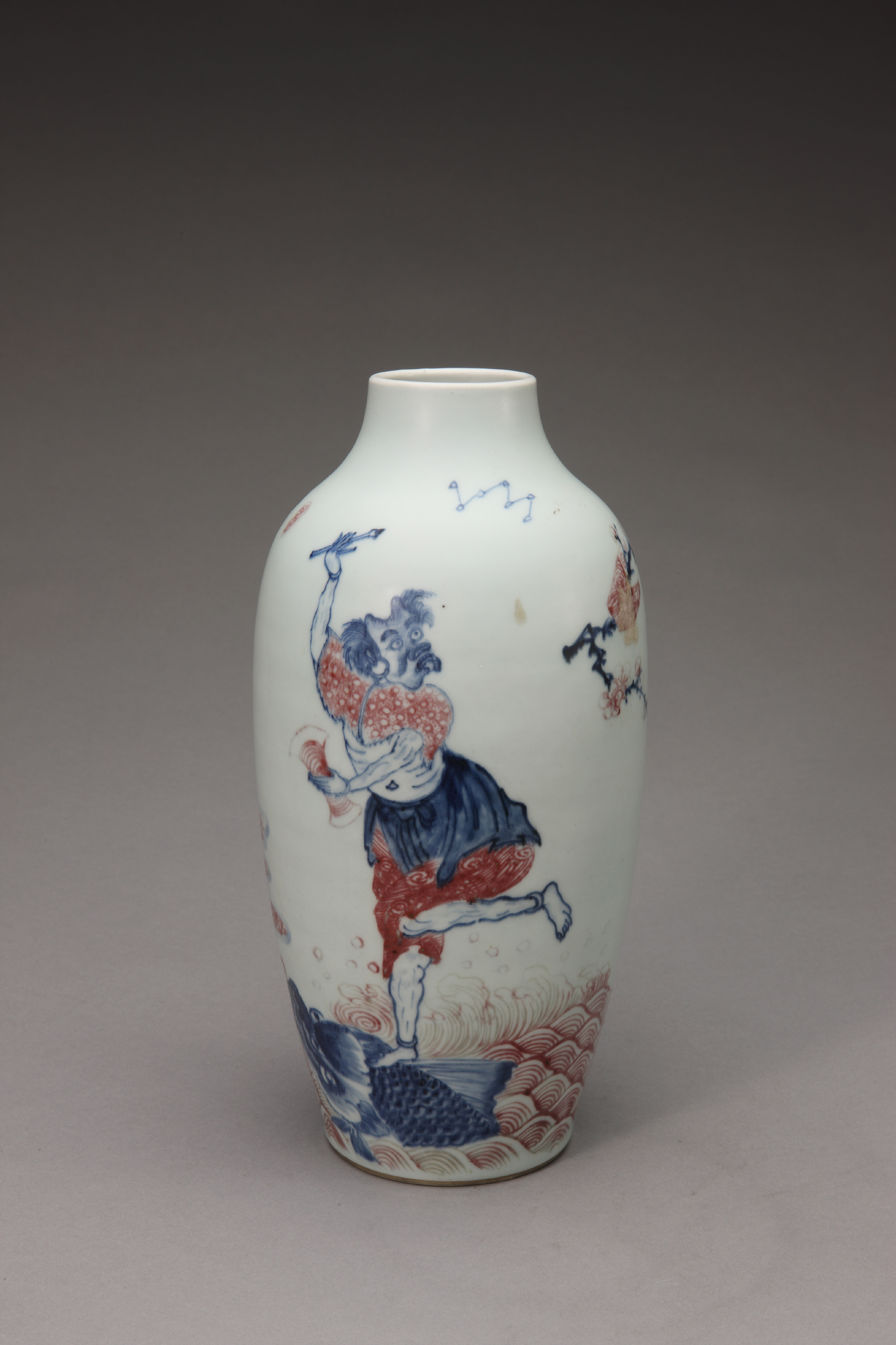 青花釉里红魁星图瓶- 故宫博物院 青花釉里红魁星图瓶- 故宫博物院